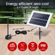 6 water style solar powered panel water fountain pump for graden pond