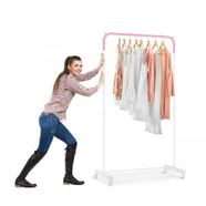 4-Wheel Portable Metal Clothes Rack Airer Garment Hanger Stand Durable & Sturdy