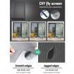 Instahut Retractable Magnetic Fly Screen Flyscreen Door Mesh Sliding 1.2m x 2.1m Grey