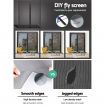 Instahut Retractable Magnetic Fly Screen Flyscreen Door Mesh Sliding 1.8m x 2.1m Brown