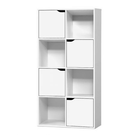 Artiss Display Shelf 8 Cube Storage 4, 4 Cube Storage Unit With 2 Doors