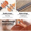 Alpha 23 inch Concert Ukulele Mahogany Ukuleles Uke Hawaii Guitar w/ Carry Bag