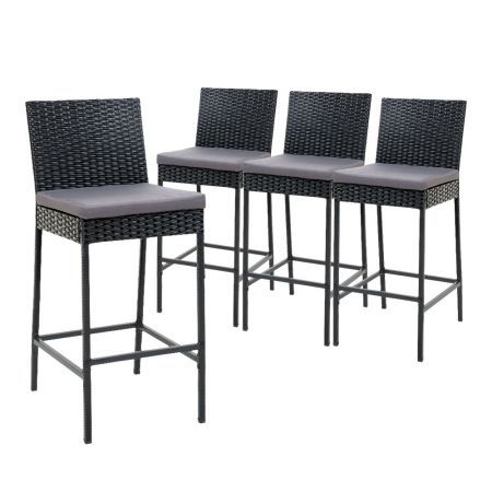 Gardeon Outdoor Bar Stools Dining Chairs Rattan Furniture ...