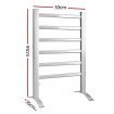 Devanti Electric Heated Towel Rail Rails Warmer Rack Aluminium Bar Bathroom