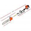 Giantz 40CC Pole Chainsaw 12in Chain Saw 4-Stroke Petrol 4.3m Long Reach