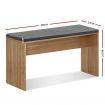 Artiss Dining Bench Upholstery Seat Wooden Chair Oak 90cm