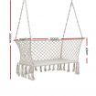 Gardeon Hammock Chair Outdoor Portable Camping Hammocks 2 Person Cream