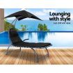 Gardeon Outdoor Sun Lounge Canopy Day Bed Sofa Garden Patio Furniture Cushion