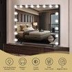 LED Makeup Mirror 18 Bulbs Aluminum Hollywood Style Makeup Mirror Adjustable Brightness Maxkon