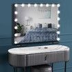 LED Makeup Mirror 18 Bulbs Aluminum Hollywood Style Makeup Mirror Adjustable Brightness Maxkon