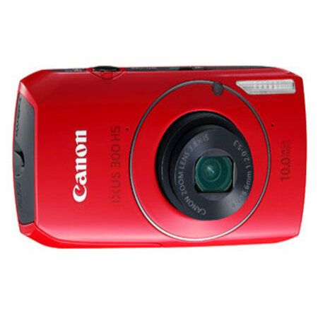 Canon IXUS 300 HS Digital Camera 10.0 MP Megapixel 3.8x Optical Zoom 3.0 inch LCD Screen - Red
