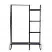 Artiss Clothes Rack Coat Stand 150cm Hanger Closet Black