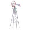 Garden Windmill 4FT 146cm Metal Ornaments Outdoor Decor Ornamental Wind Will