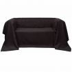 Micro-suede Couch Slipcover Brown 210 x 280 cm