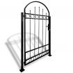 Fence Gate with Arched Top and 2 Posts