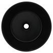 Basin Ceramic Round Black 40x15 cm