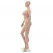 Sexy Female Mannequin with Glass Base Beige 180 cm