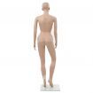 Sexy Female Mannequin with Glass Base Beige 180 cm