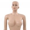 Sexy Female Mannequin with Glass Base Beige 180 cm