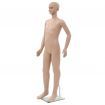 Full Body Child Mannequin with Glass Base Beige 140 cm