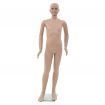 Full Body Child Mannequin with Glass Base Beige 140 cm