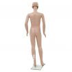 Full Body Child Mannequin with Glass Base Beige 140 cm