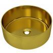 Wash Basin 40x15 cm Ceramic Gold