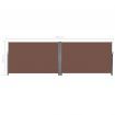 Retractable Side Awning 200x600 cm Brown