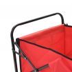 Folding Hand Trolley Steel Red