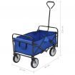 Folding Hand Trolley Steel Blue