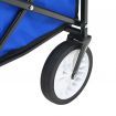 Folding Hand Trolley with Canopy Steel Blue