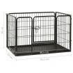 Puppy Playpen Steel 91,5x59x61cm