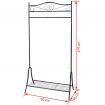 Clothing Rack Black Steel