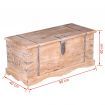 Storage Chest Solid Acacia Wood