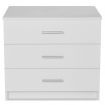 Chest of Drawers Chipboard 71x35x69 cm White