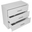 Chest of Drawers Chipboard 71x35x69 cm White