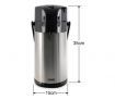 Thermos 3L Stainless Steel Vacuum Insulated Hot / Cold Water Pump Pot