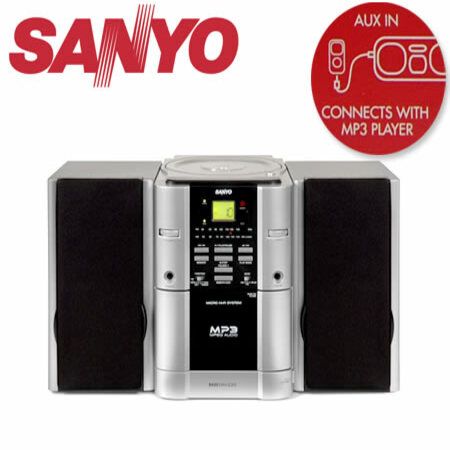 Sanyo Micro Hi-Fi Stereo System MP3/WMA CD-R/RW Music Player 