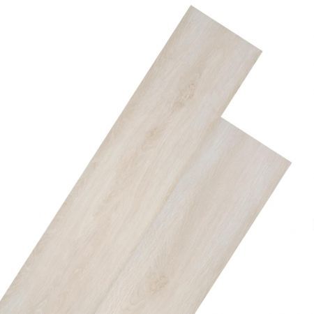 vidaXL PVC Flooring Planks 5.26 square meter 2 mm Oak Classic White