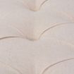 Bench Linen Solid Wood 150x40x48 cm Cream White