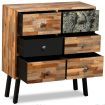 Side Cabinet with 6 Drawers 70x30x76 cm Solid Reclaimed Teak