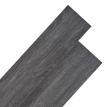 vidaXL PVC Flooring Planks 5.26 square metre 2 mm Black and White