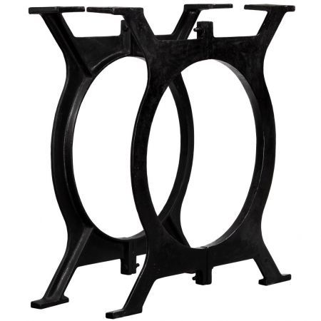 Dining Table Legs 2 Pcs O Frame Cast Iron Crazy Sales
