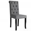 Dining Chairs 4 pcs Solid Wood Dark Grey