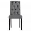 Dining Chairs 4 pcs Solid Wood Dark Grey