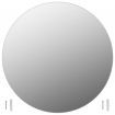 Wall Mirror 60 cm Round Glass