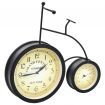 Garden Wall Clock with Thermometer Bicycle Vintage