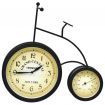 Garden Wall Clock with Thermometer Bicycle Vintage