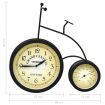 Garden Wall Clock with Thermometer Bicycle Vintage