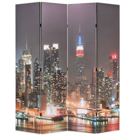 Folding Room Divider 160x180 cm New York by Night